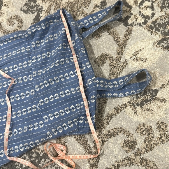 Madewell Blue Embroidered Button Back Tiered Sundress size 8 - Picture 5 of 11